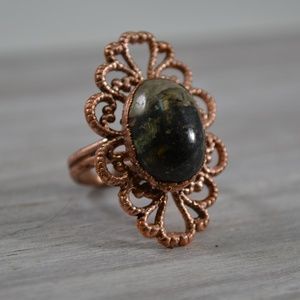 TVD POP Jasper Copper Electroformed Ring